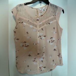 Candie's Floral Peach Blouse